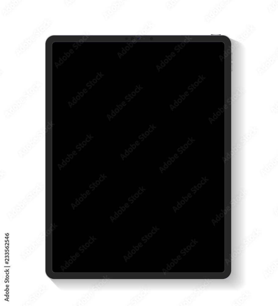 Tablet with blank screens isolated . showcase your work in modern style. Tablet with blank screens isolated . showcase your work in modern style.