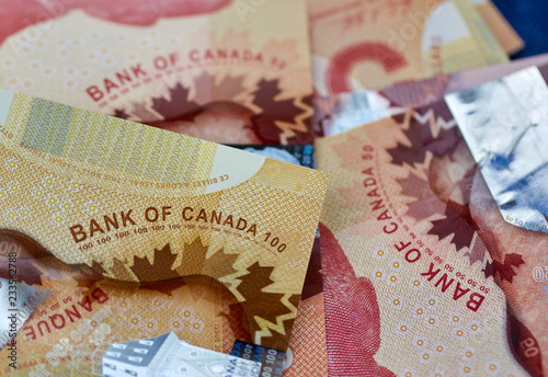 canadian dollars concept