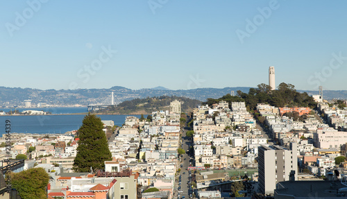 Принти на полотні landscape concept - view of san francisco city