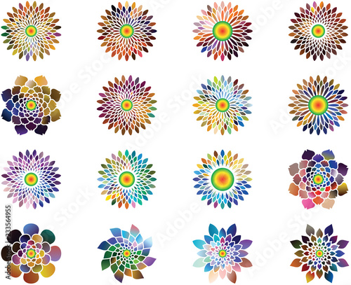 Flower icon in EPS10 vector format isolated © Ася Лысогорская