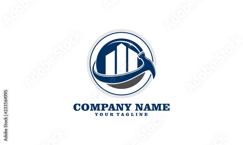 Buy Sell Maintenance Building Property Logo Template