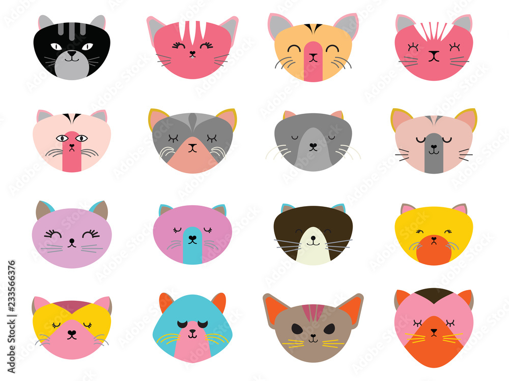  Cat icon in EPS10 vector format isolated