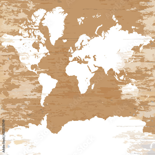 Fototapeta Naklejka Na Ścianę i Meble -  Vintage World Map