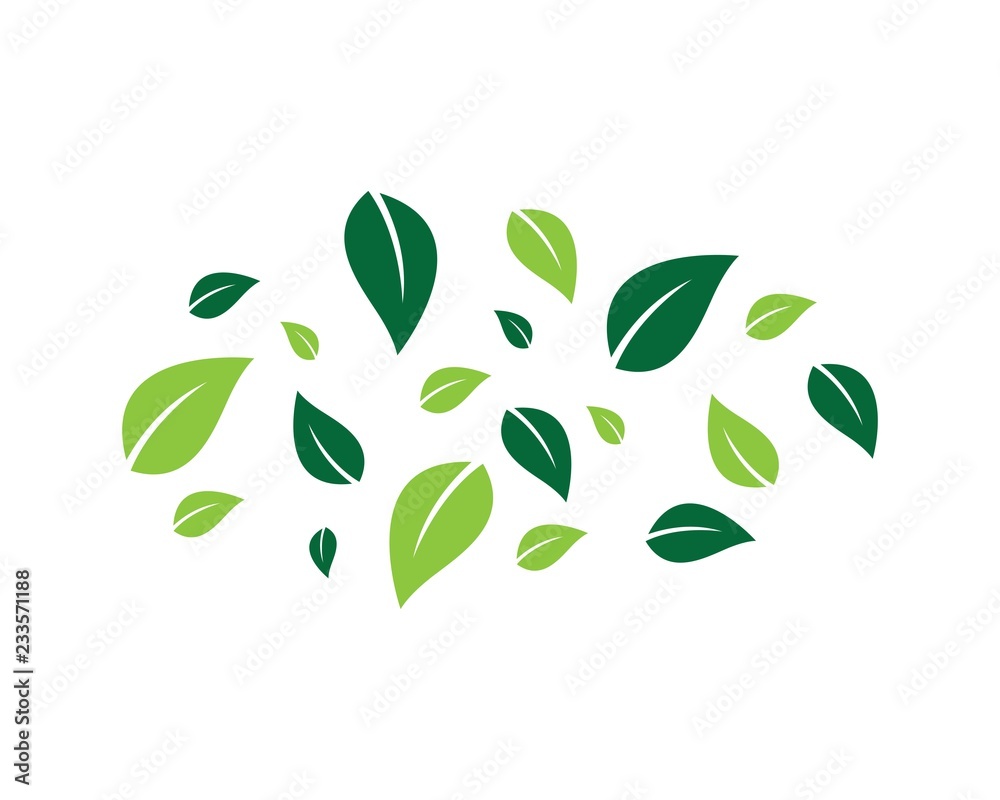 Leaf  background symbol vector icon illustration design