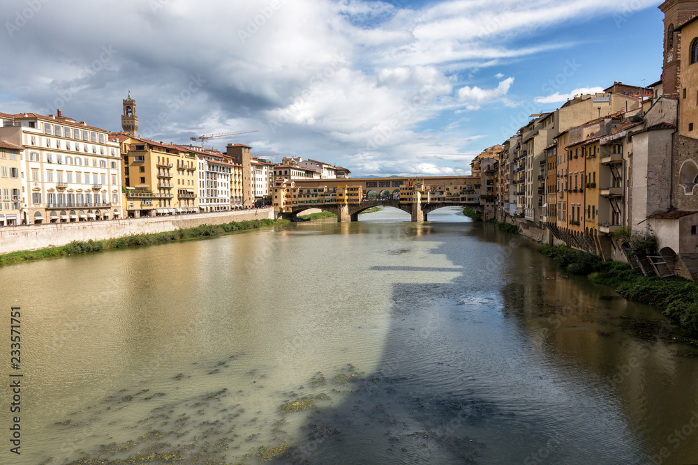 Fototapeta premium Gold (Ponte Vecchio) Bridge , Florence