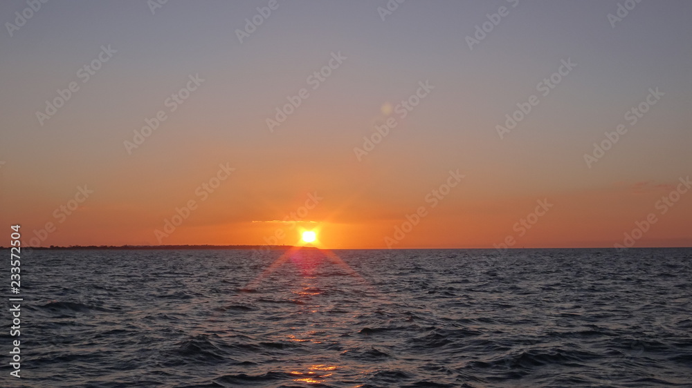 Fototapeta premium sunset at sea