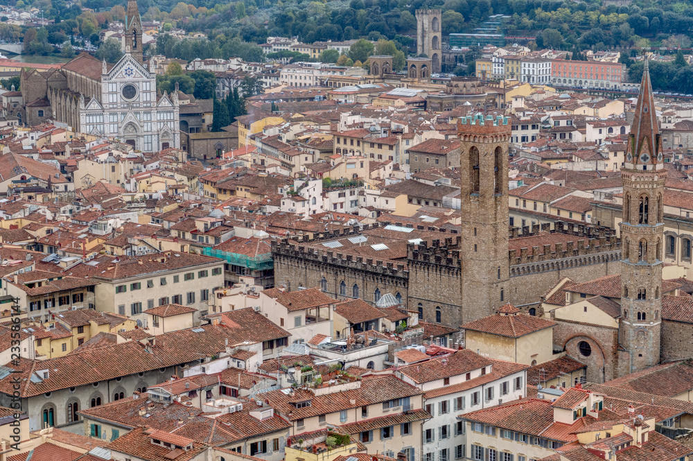 Vue sur les toits de Florence depuis le Campanile - Toscane - Italie