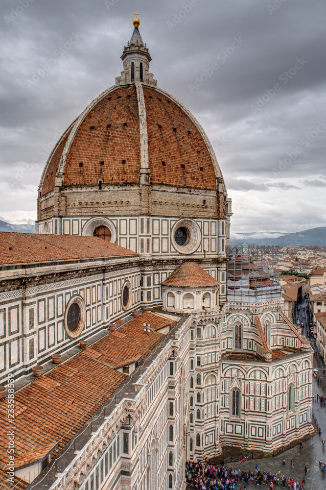 Vue sur les toits de Florence depuis le Campanile - Toscane - Italie