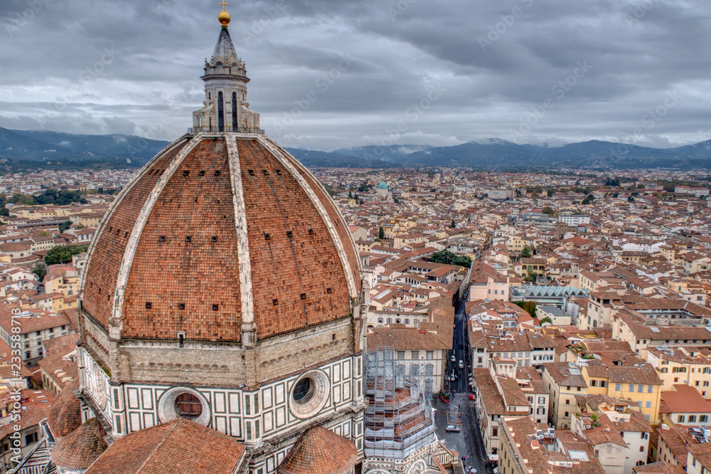Vue sur les toits de Florence depuis le Campanile - Toscane - Italie