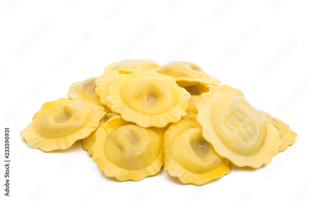 round ravioli isolated round ravioli isolated