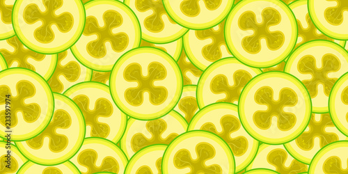 Seamless feijoa vector pattern. Minimalistic food background. Vitamins repeatable texture.