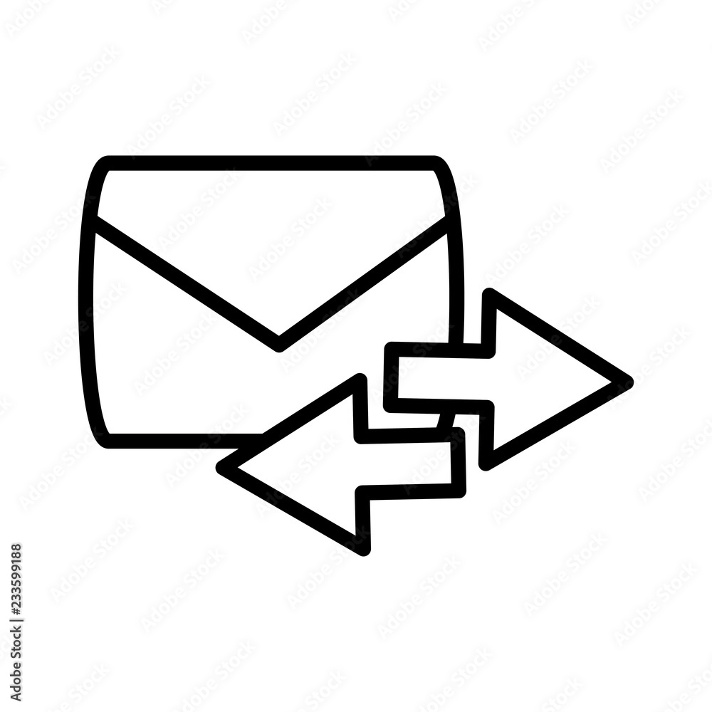 envelope mail isolated icon