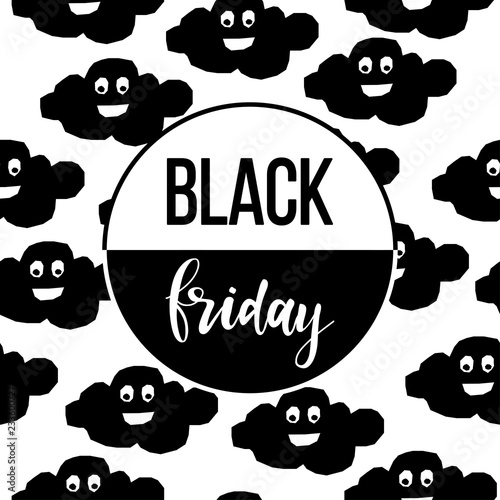 Black friday sale event theme. Abstract black friday pattern background for design shop advertising, market card, party invitation, poster, t shirt, modern web banner etc.