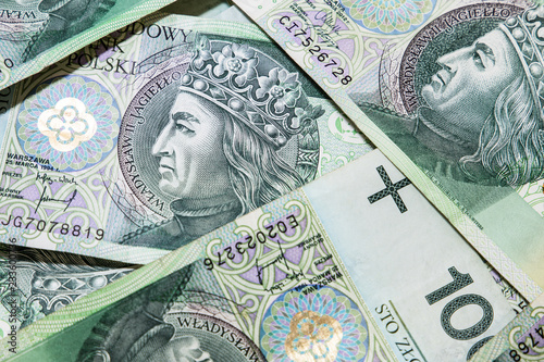 Polish money background