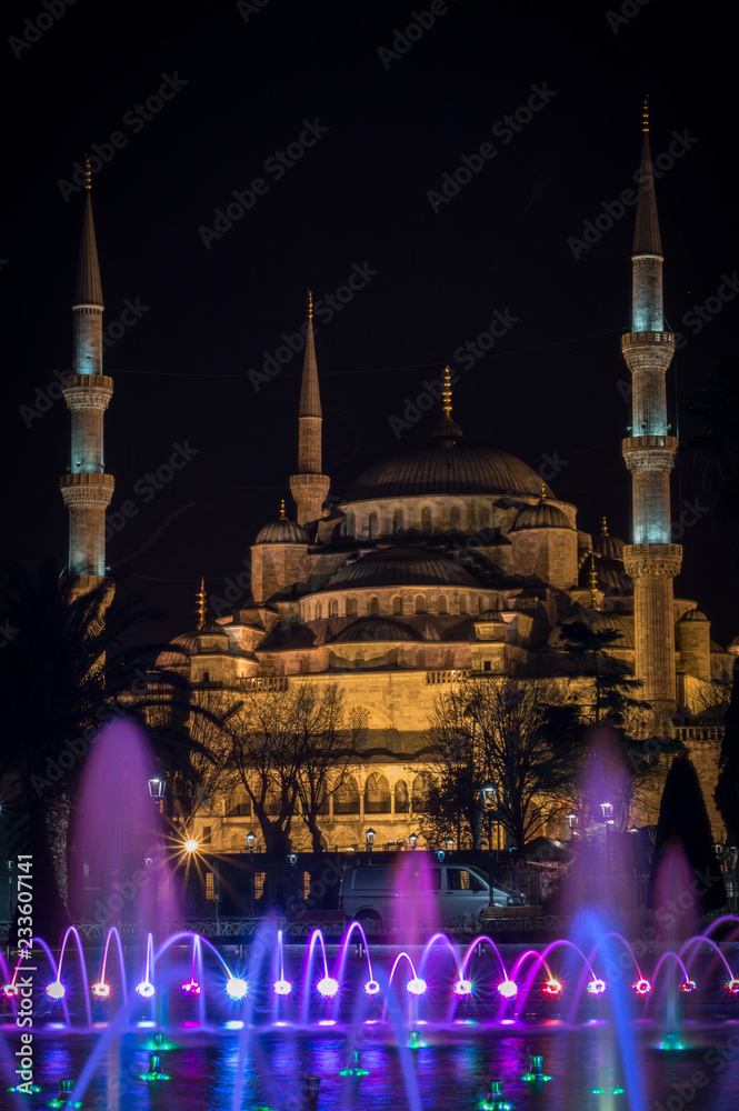 Blue Mosque Night View