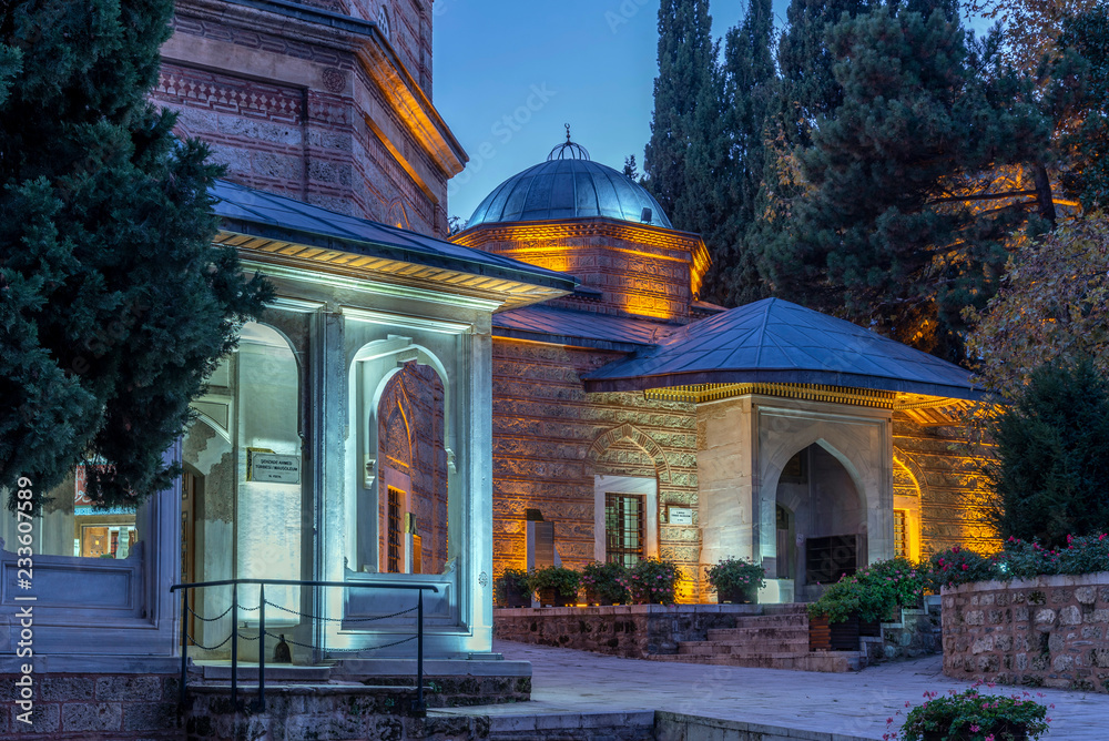 Fototapeta premium Muradiye Tombs at Blue Hour, Bursa