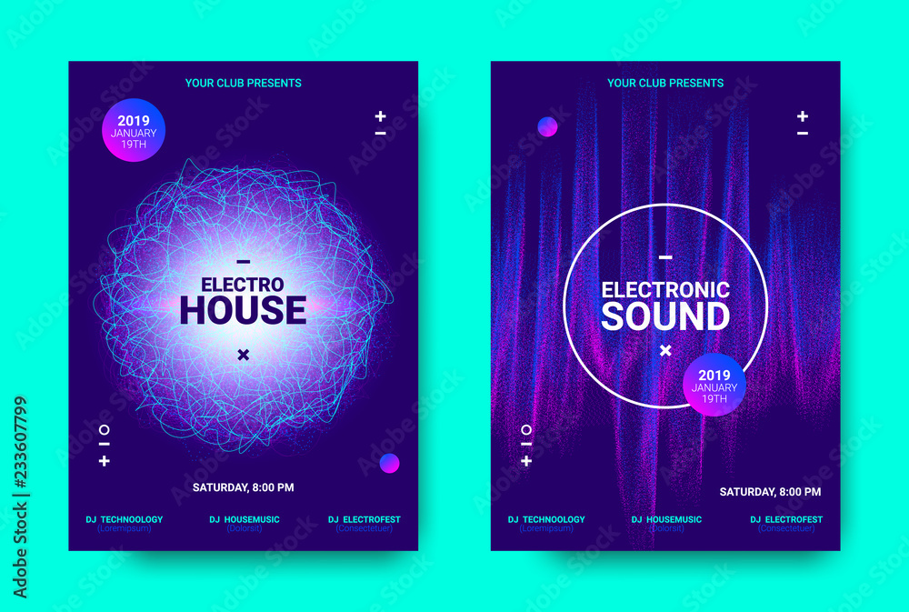 Music Posters with Light and Movement Effect. Music Posters with Light and Movement Effect.