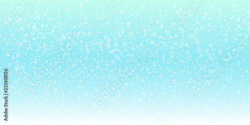Falling snow background. Vector illustration with snowflakes. Winter snowing sky. Eps 10.