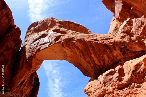 Arched sandstone.
