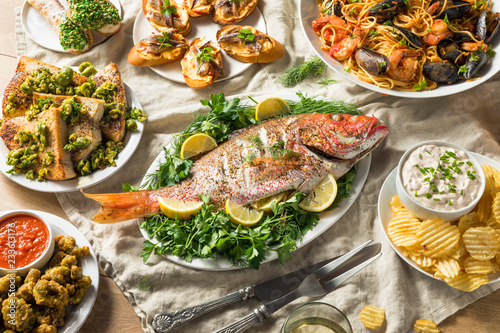 Holiday Italian Feast of 7 Fishes