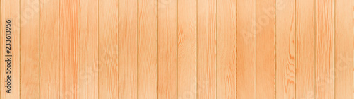 Fototapeta Naklejka Na Ścianę i Meble -  Orange Wood Banner , Wood Texture Background Top View 16:9 Ratio
