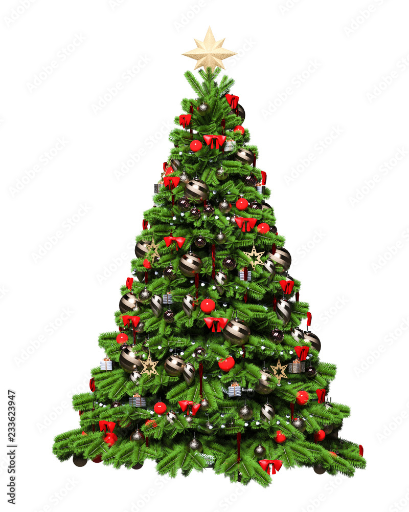 Christmas tree with gifts. 3d render isolate illustration. New Year, holiday. Christmas tree with gifts. 3d render isolate illustration. New Year, holiday.
