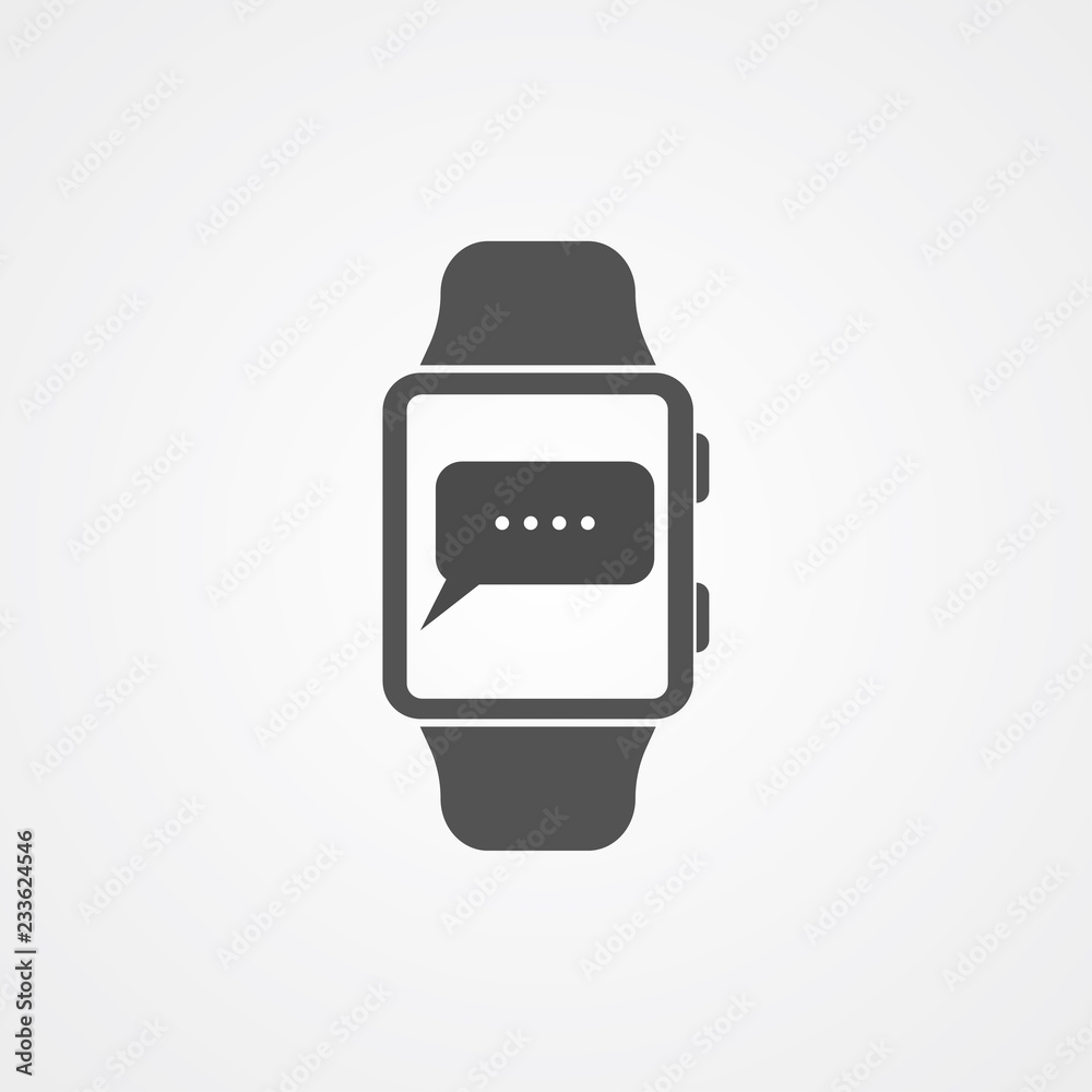 Obraz premium Smartwatch vector icon sign symbol