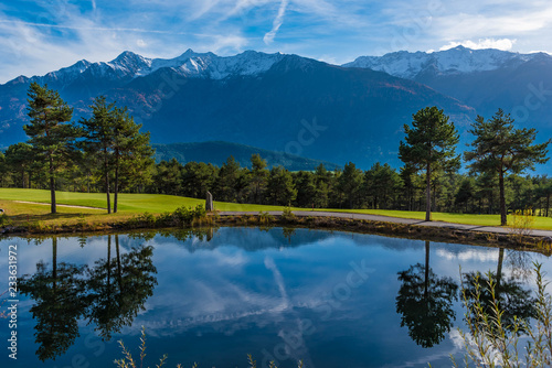 Landschaftssee in Mieming Tirol