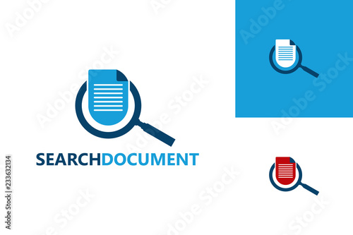 Search Document Logo Template Design Vector, Emblem, Design Concept, Creative Symbol, Icon