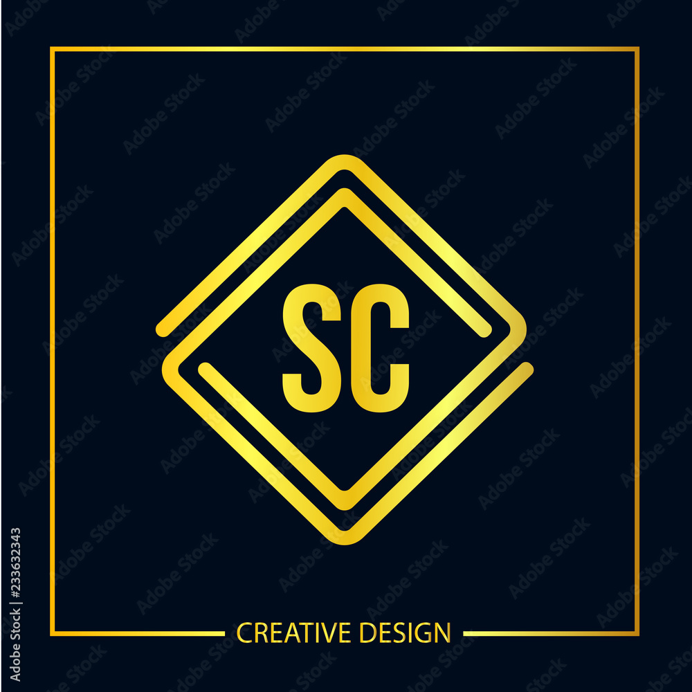 Initial letter SC Logo Template Vector Design Initial letter SC Logo Template Vector Design