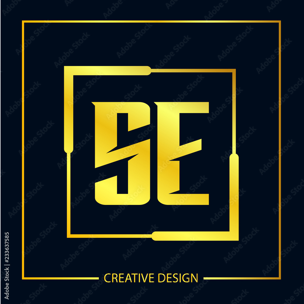 Initial letter SE Logo Template Vector Design Initial letter SE Logo Template Vector Design
