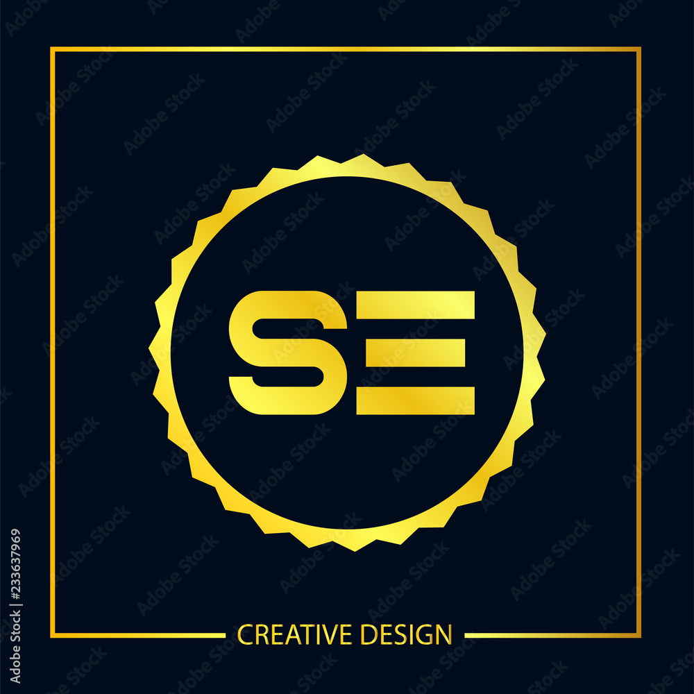 Initial letter SE Logo Template Vector Design Initial letter SE Logo Template Vector Design