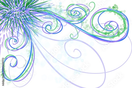 Fotografija Flourish Scrolls corner frame element designs for fancy invitation, poster, wedd