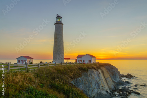 Sunrise in the Cap-des-Rosiers Lighthouse