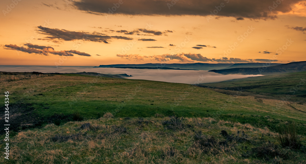 Beautiful sea landscape on Causeway Road, Co Antrim, Northern Ireland.Photo taken on a small road to Dunseverick Harbour. From here you can see Dunseverick Falls. Beautiful sea landscape on Causeway Road, Co Antrim, Northern Ireland.Photo taken on a small road to Dunseverick Harbour. From here you can see Dunseverick Falls.