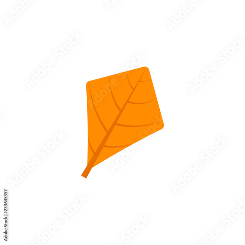 rhomboid leaf flat icon