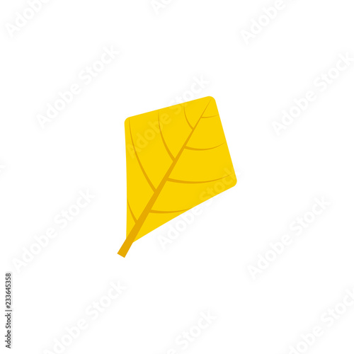 rhomboid leaf flat icon