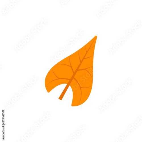 sagittate leaf flat icon