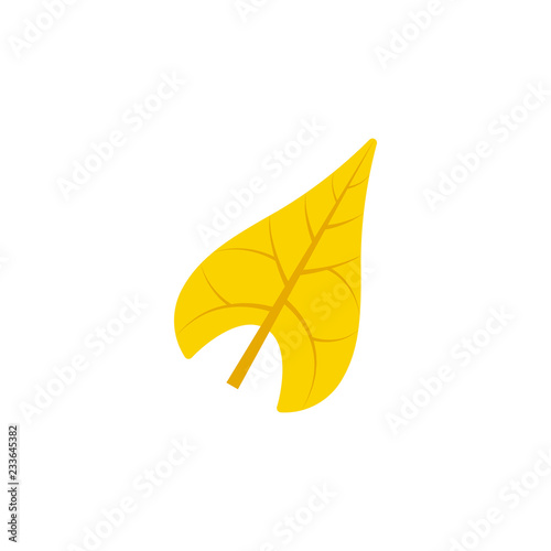 sagittate leaf flat icon