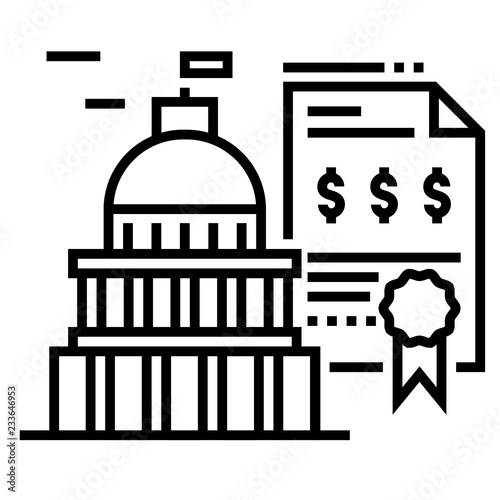 Government bond Solid illustration