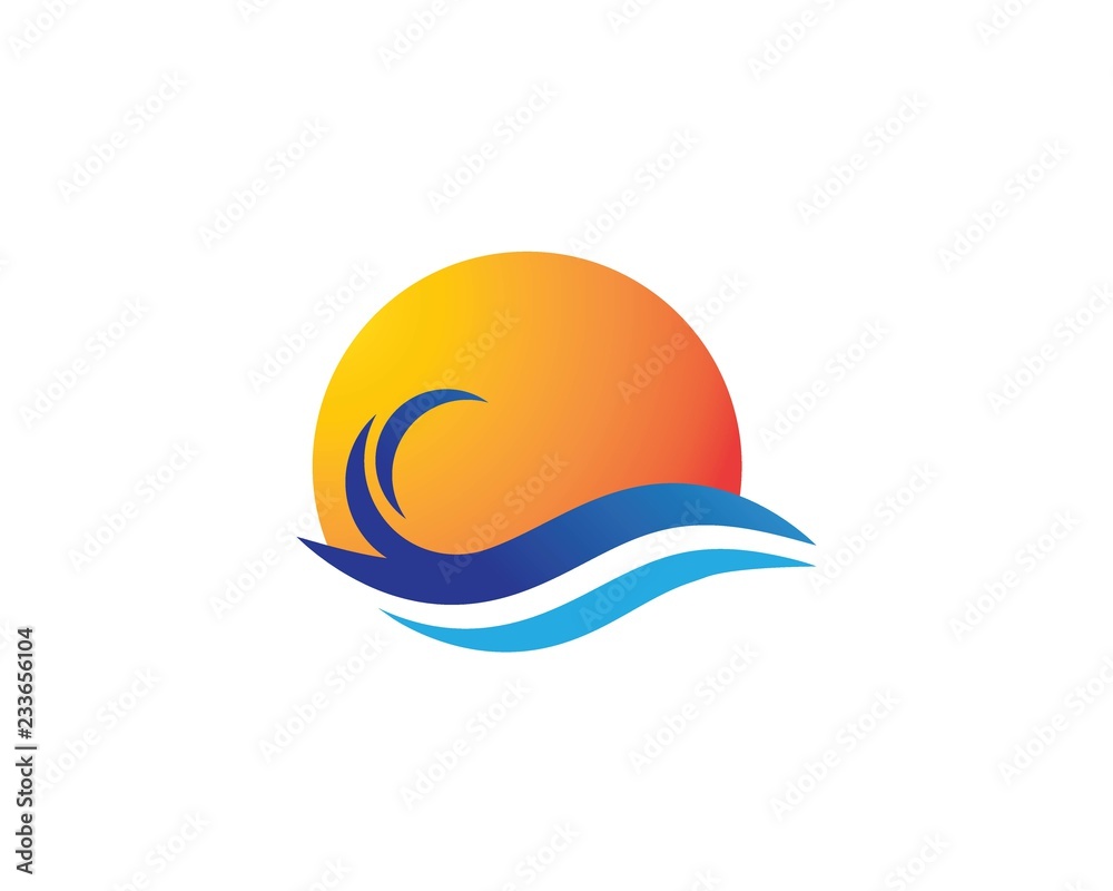Water Wave symbol and icon Water Wave symbol and icon