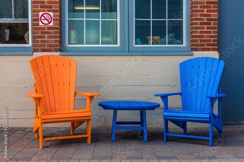 Orange and Blue Adirondacks © dbvirago