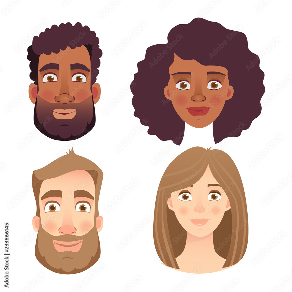 emotions of human face set emotions of human face set