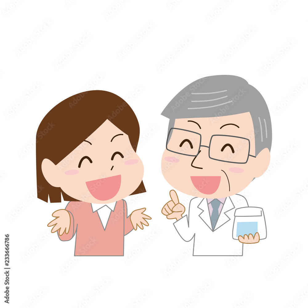 薬剤師　説明　笑顔