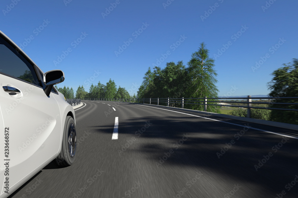 高速道路を走る