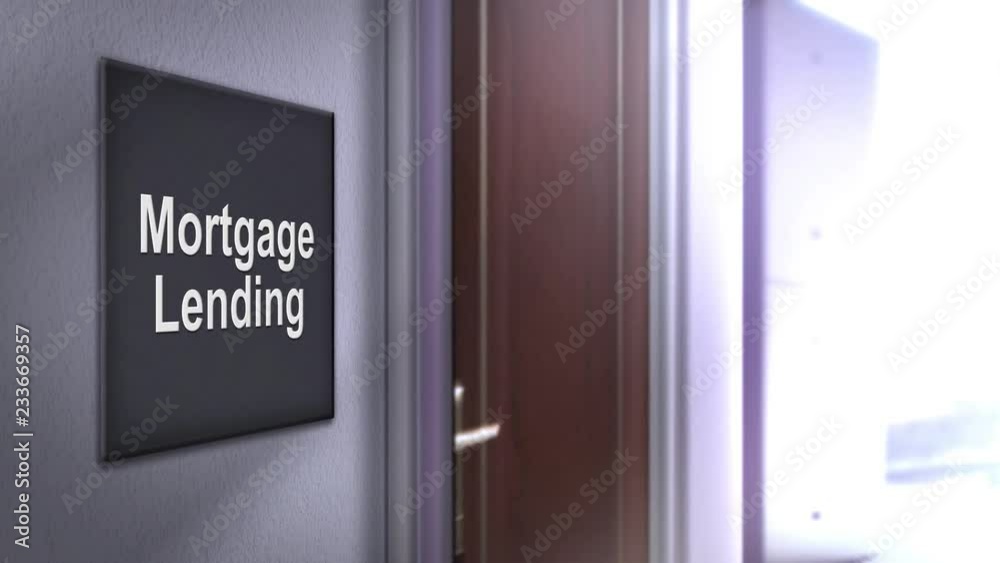 Modern interior building signage series - Mortgage Lending Modern interior building signage series - Mortgage Lending