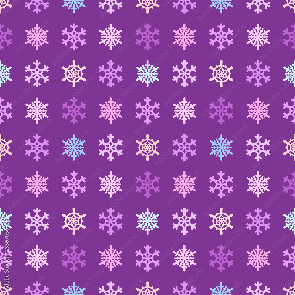 Christmas snowflakes seamless pattern Christmas snowflakes seamless pattern