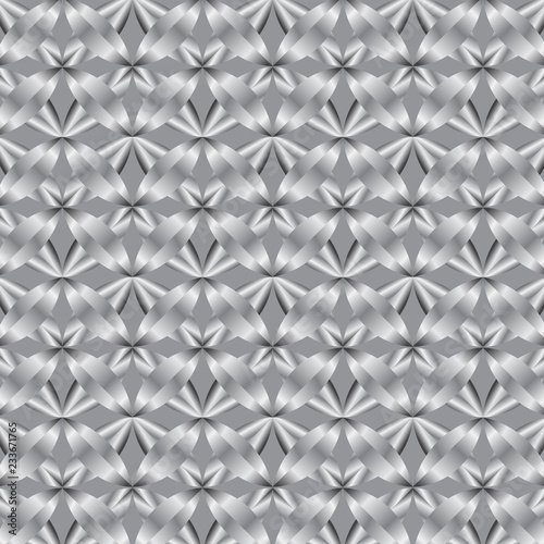 elegant silver  metallic geometric repeating pattern for festive backgrounds  wallpapers  backdrops  textile and fabric  cards  wrapping  packaging  posters  banners. pattern swatch at AI file