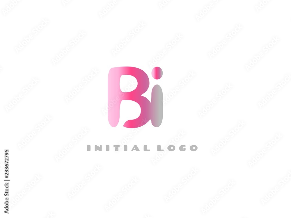 BI Initial Logo for your startup venture BI Initial Logo for your startup venture