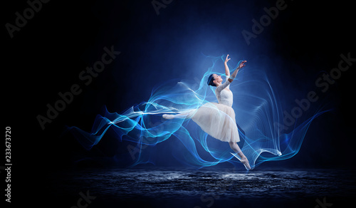 Ballet dancer in jump